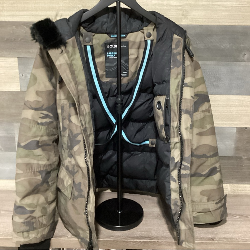 Golden by‎ TNA Camouflage Parka with Warm Interior